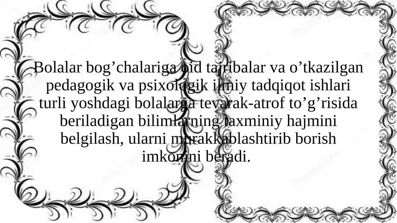 MAKTABGACHA YOSHDAGI BOLALARGA TA’LIM BERISHNING O’ZIGA HOSLIGI 3