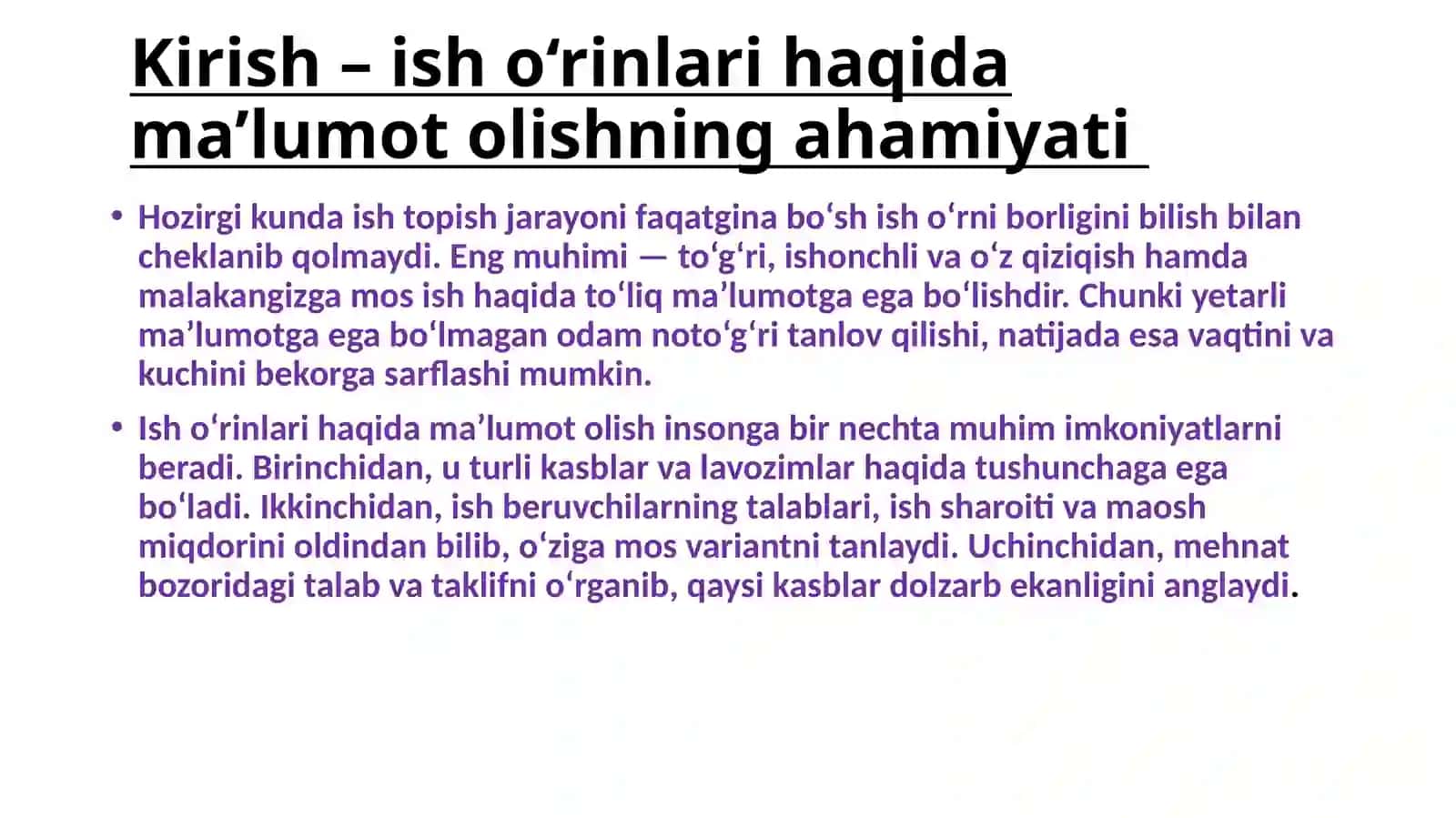AKADEMIK KO’NIKMALAR VA KASBIY KOMPETENTLIK FANIDAN TAYYORLAGAN MUSTAQIL ISHI 3