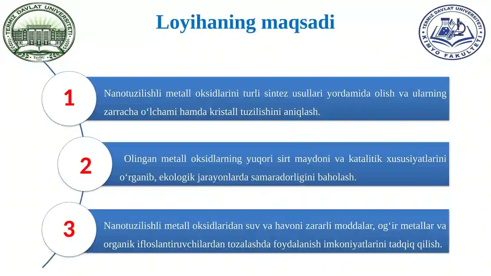 Nanotuzilish Limetalloksidlarining Olinishi va Ular Ning Ekoqo‘llanilishi 3