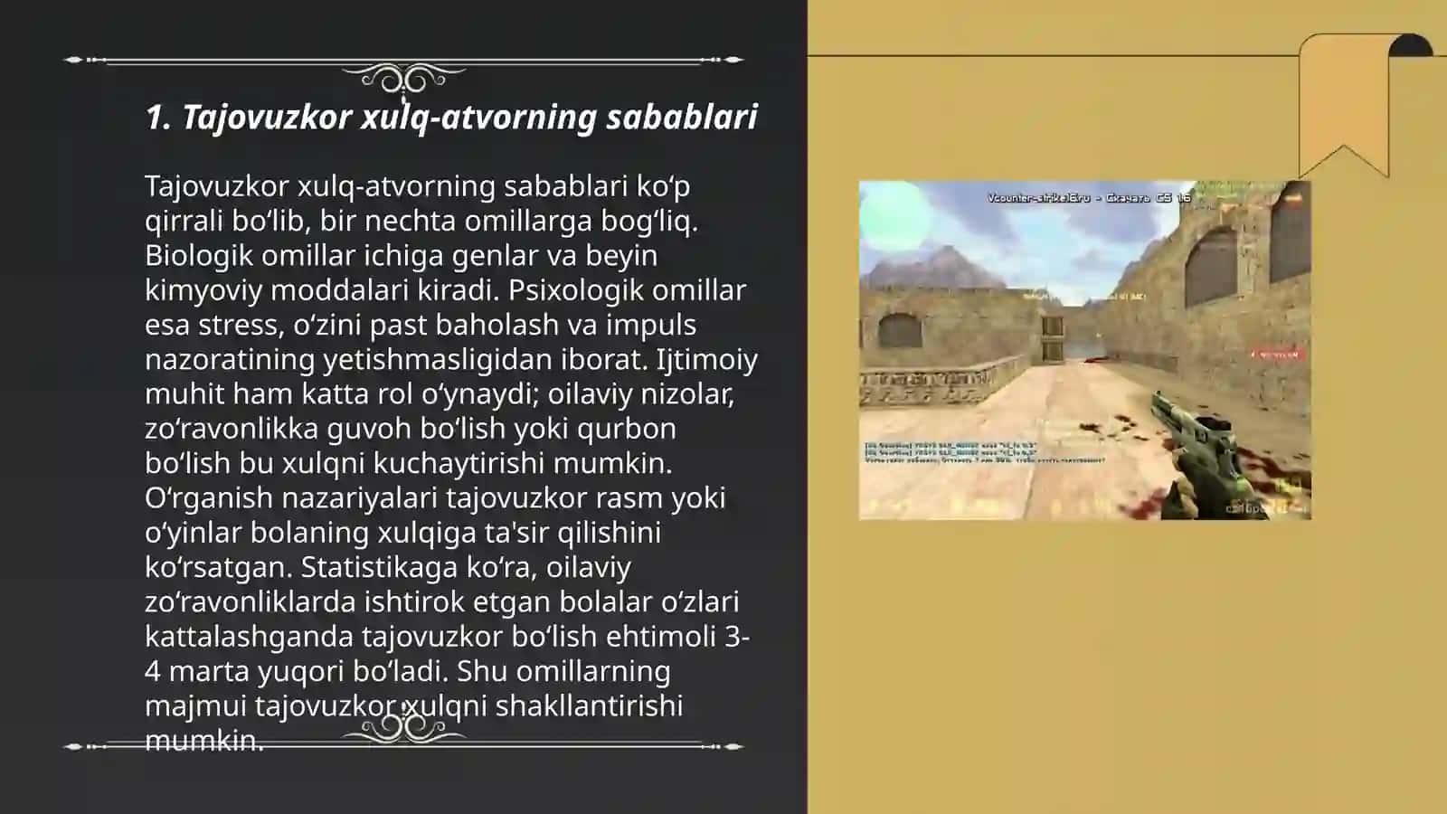 Aggressiv xulq atvorni oʻrganishga doir metodikalar majmuosi Norimov 3