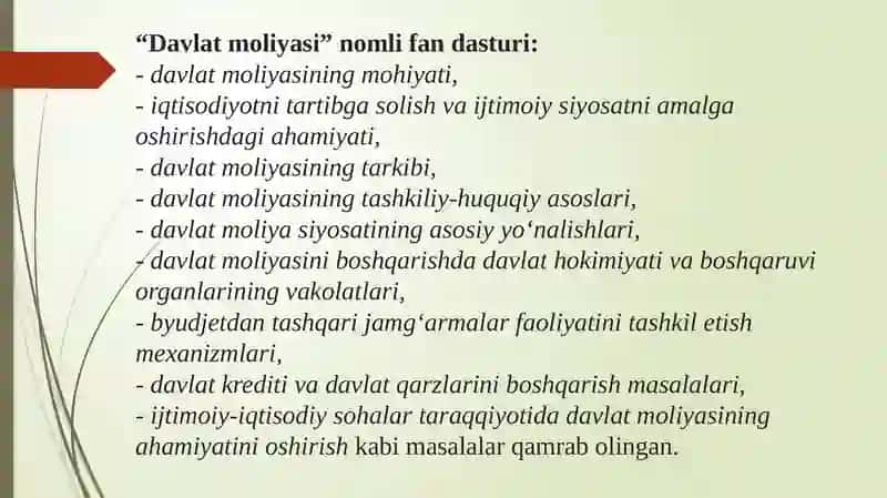 Davlat moliyasi 3