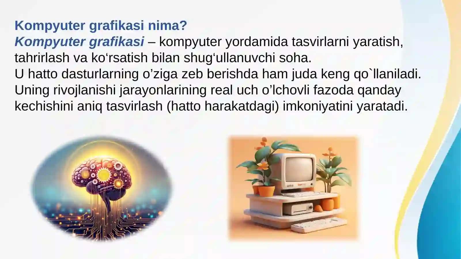 Kompyuter Grafikasi: Asoslariva Zamonaviy Qo‘llanmalari 3