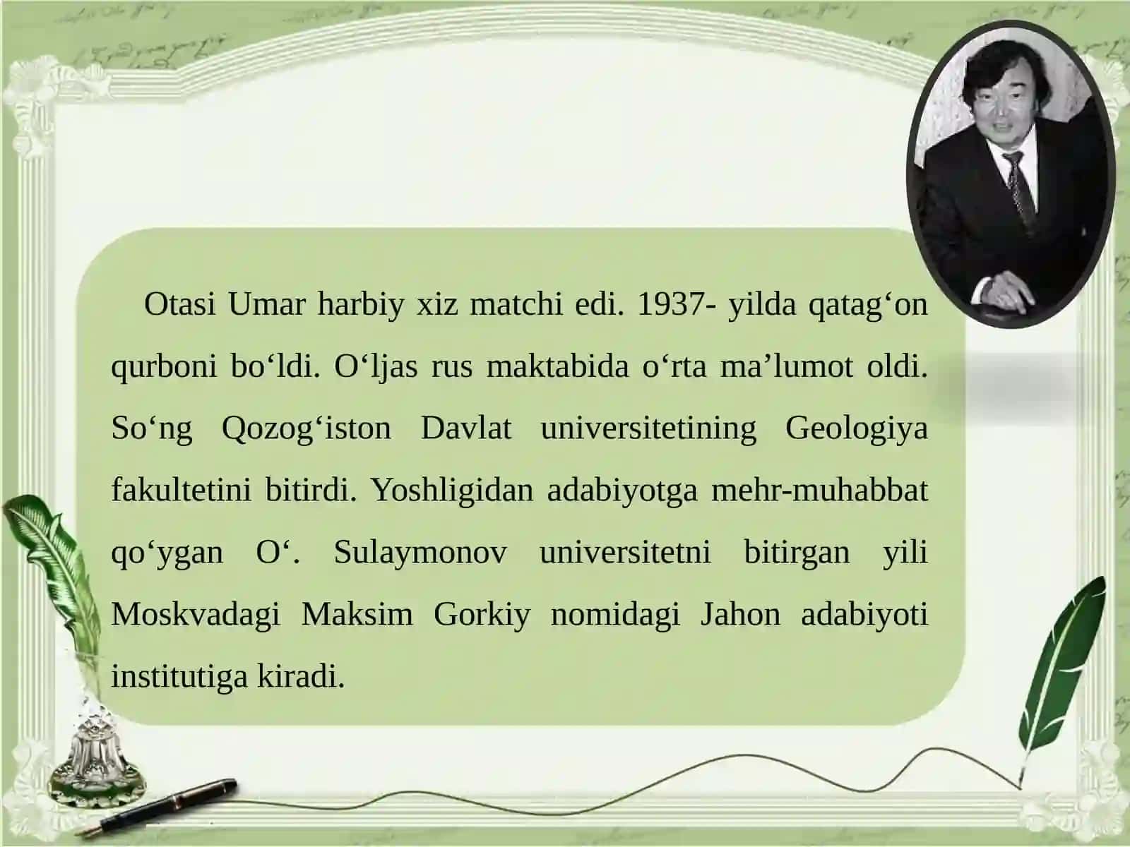 O‘LJAS SULAYMONOV 3