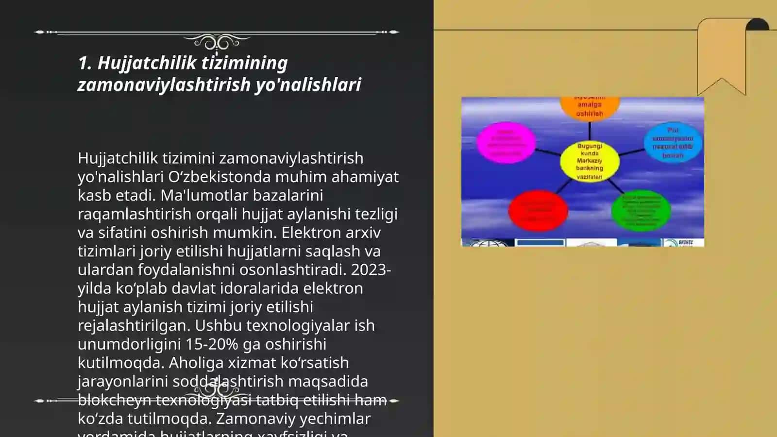 Oʻzbekiston Respublikasida hujjatchilikning takomillashuvi. Ish hujjatlari va ularga qoʻyiladigan asosiy talablar 3