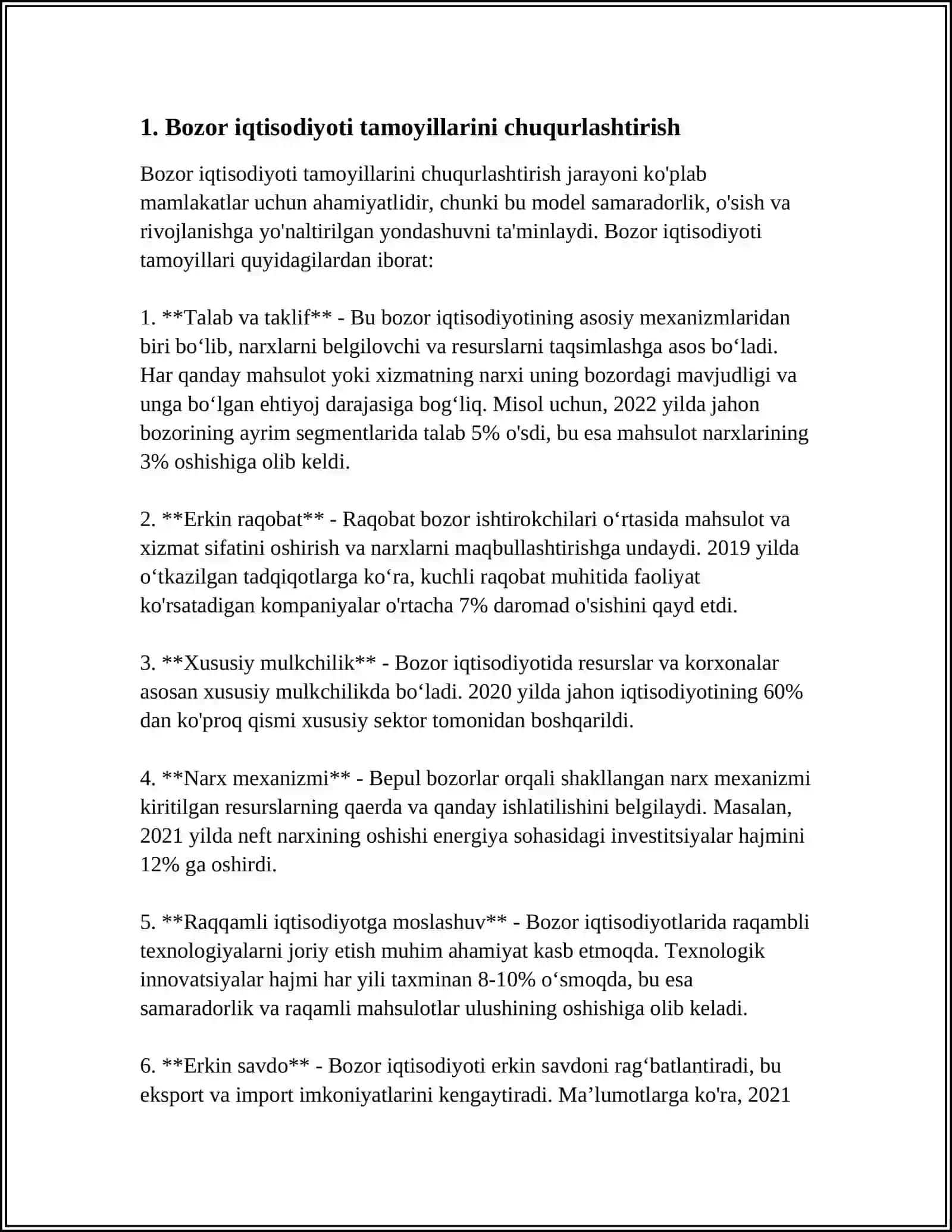 O‘ZBEKISTON IQSODIYOTINI YANADA ERKINLASHTIRISH VA MODERNIZATSIYALASH VAZIFALARI 3