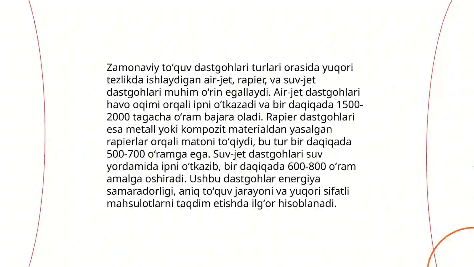 Zamonaviy Toʻquv Dastgohlari Mexanizmlar 3