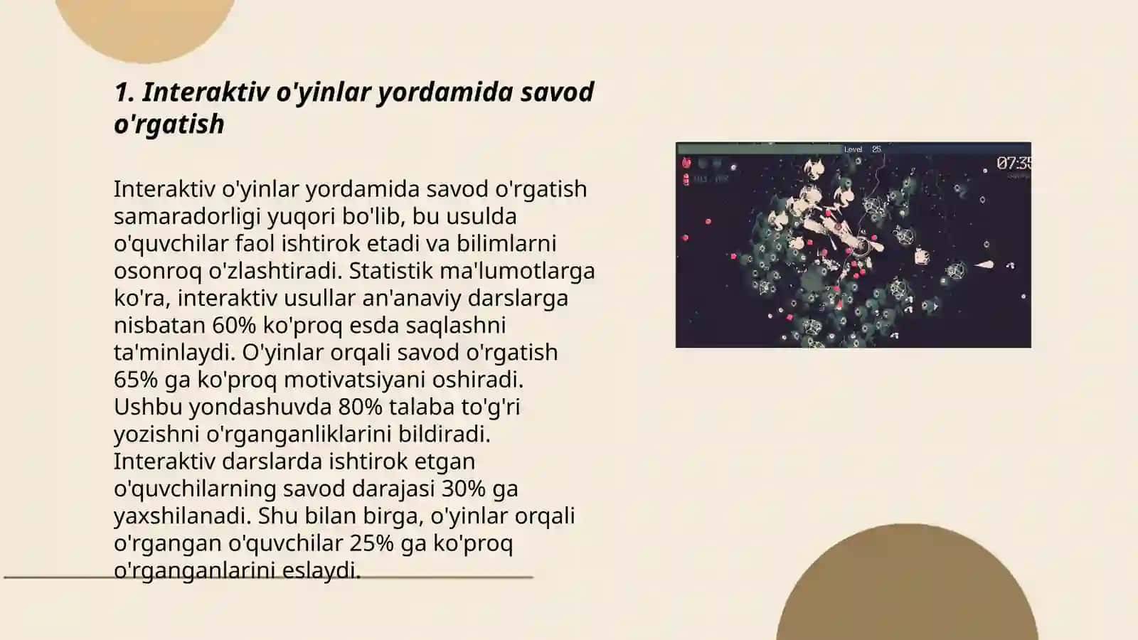 O'yin orqali o'qish savodxonligini rivojlantirish 3