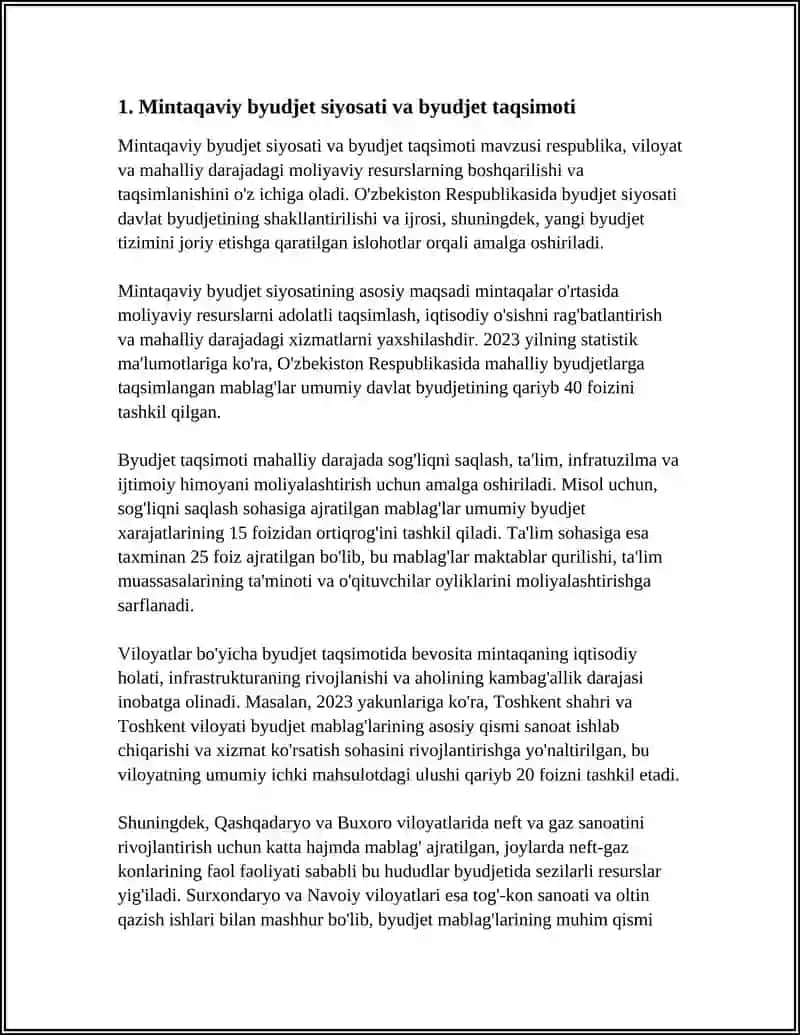 MINTAQALARNING MOLIYAVIY VA IQTISODIY SIYOSATI 3