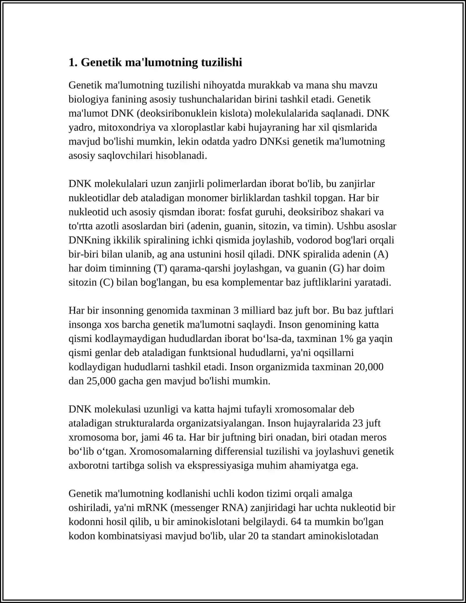 TILLARNING GENETIK TASNIFI 3