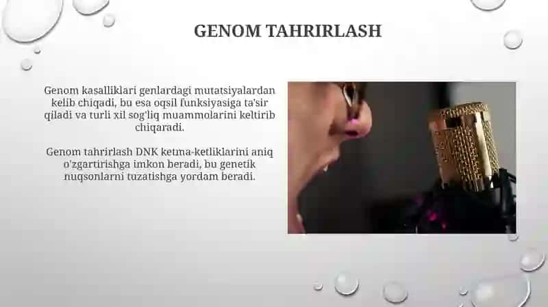 Genom kasalliklari genlardagi mutatsiyalardan kelib chiqadi, bu esa oqsil funksiyasiga ta'sir qiladi va turli xil sog'liq muammolarini keltirib chiqaradi 3