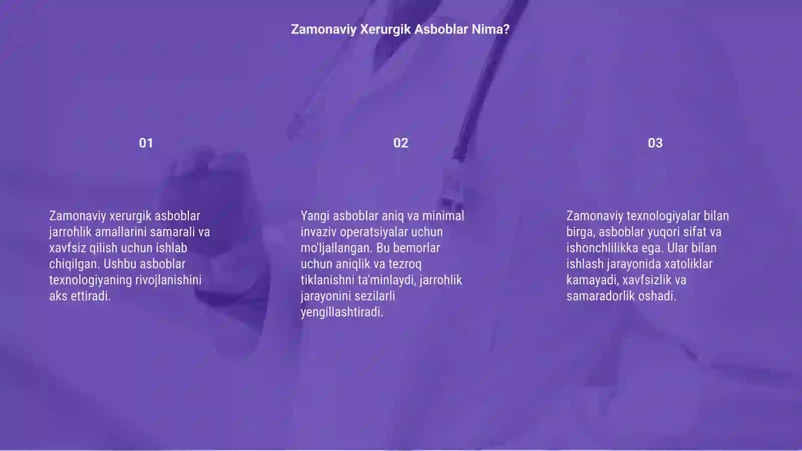 Zamonaviy xerurgik asboblar 3