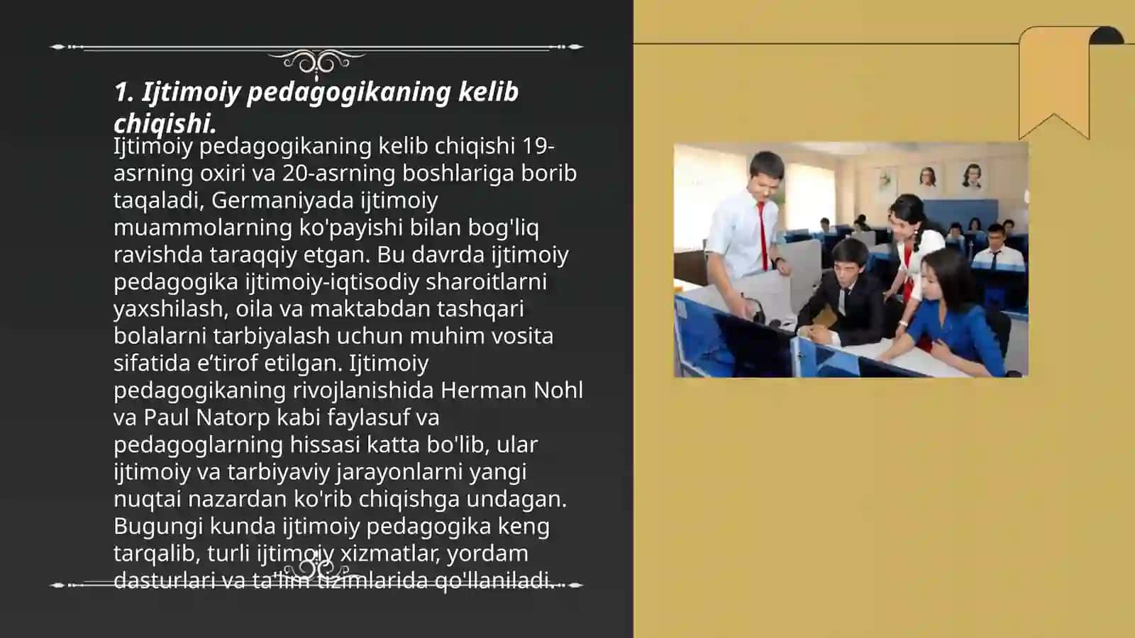 Xorijda va Oʻzbekistonda ijtimoiy pedagogikaning rivojlanish tarixi 3