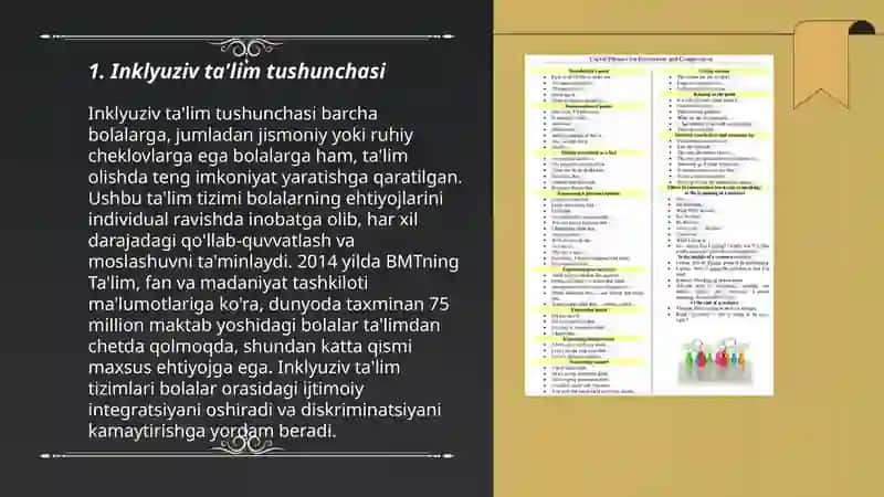 Inklyuziv ta'lim muhitini yaratishda maktab jamoasining ishtiroki-Tanni Grey-Thompson 3