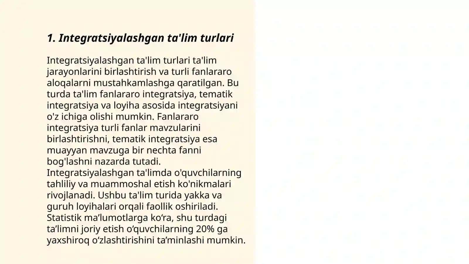Integratsiyalashgan Talim 3