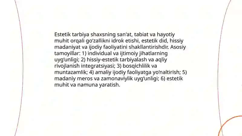 Estetik tarbiya 3
