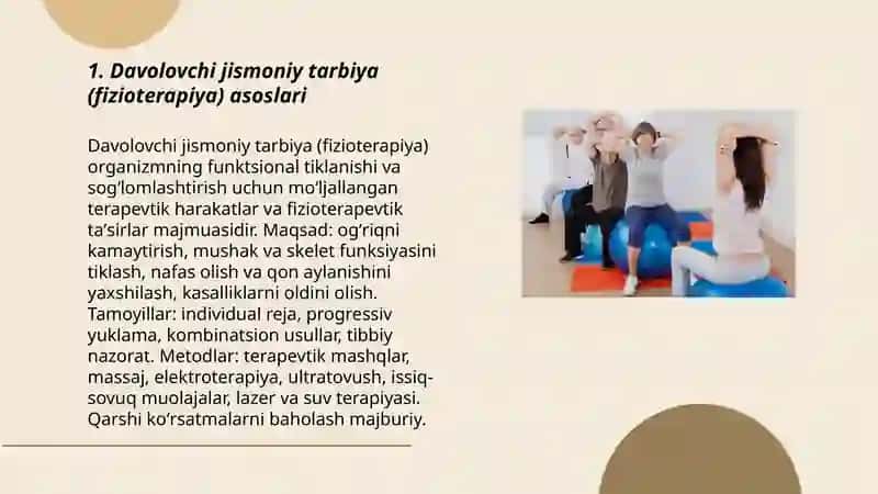 Reabilitatsiya da Organizmni fizik salomatlashtirish usullari 3