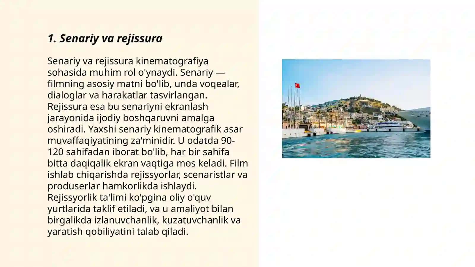 Senariynavistlik ommaviy tadbirlarni teatrlashtirilgan tomashalarni uyg'unligi 3