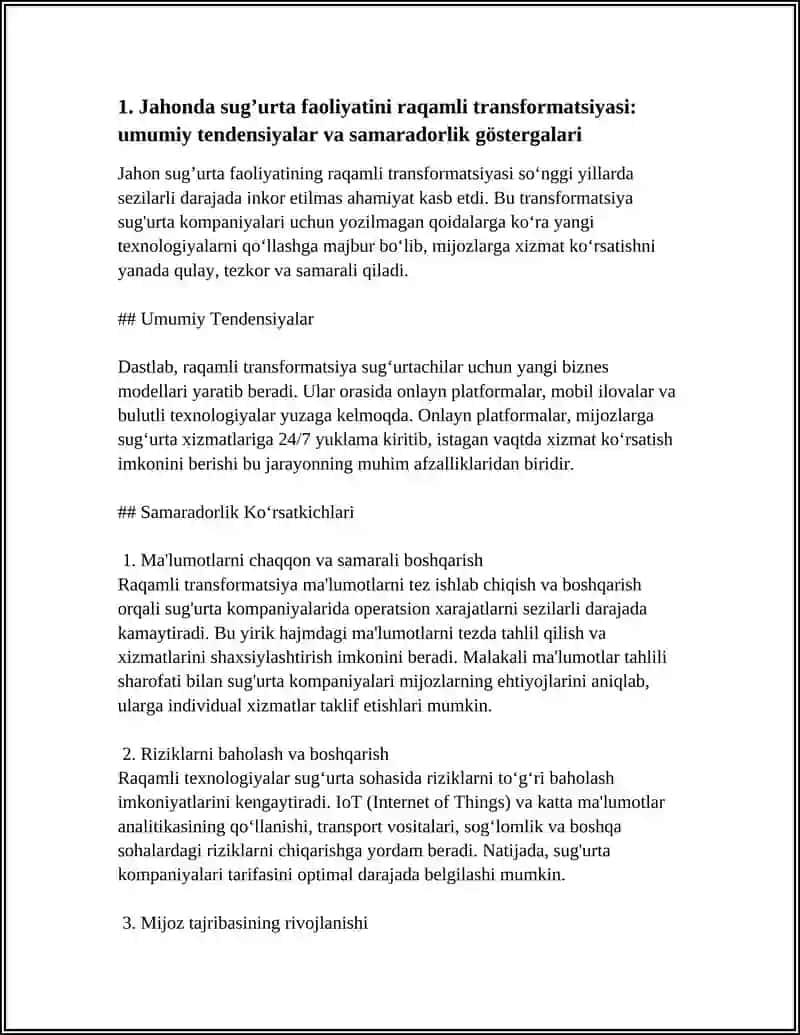 Jahonda sug’urta faoliyatini raqamli transformatsiyasi 3