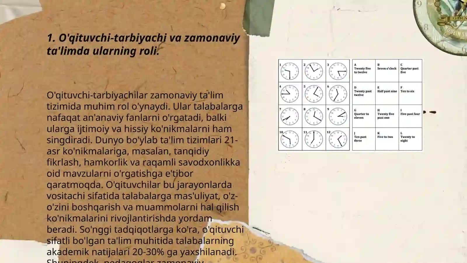 O'qituvchi-tarbiyachi va zamonaviy ta'limda ularning roli 3