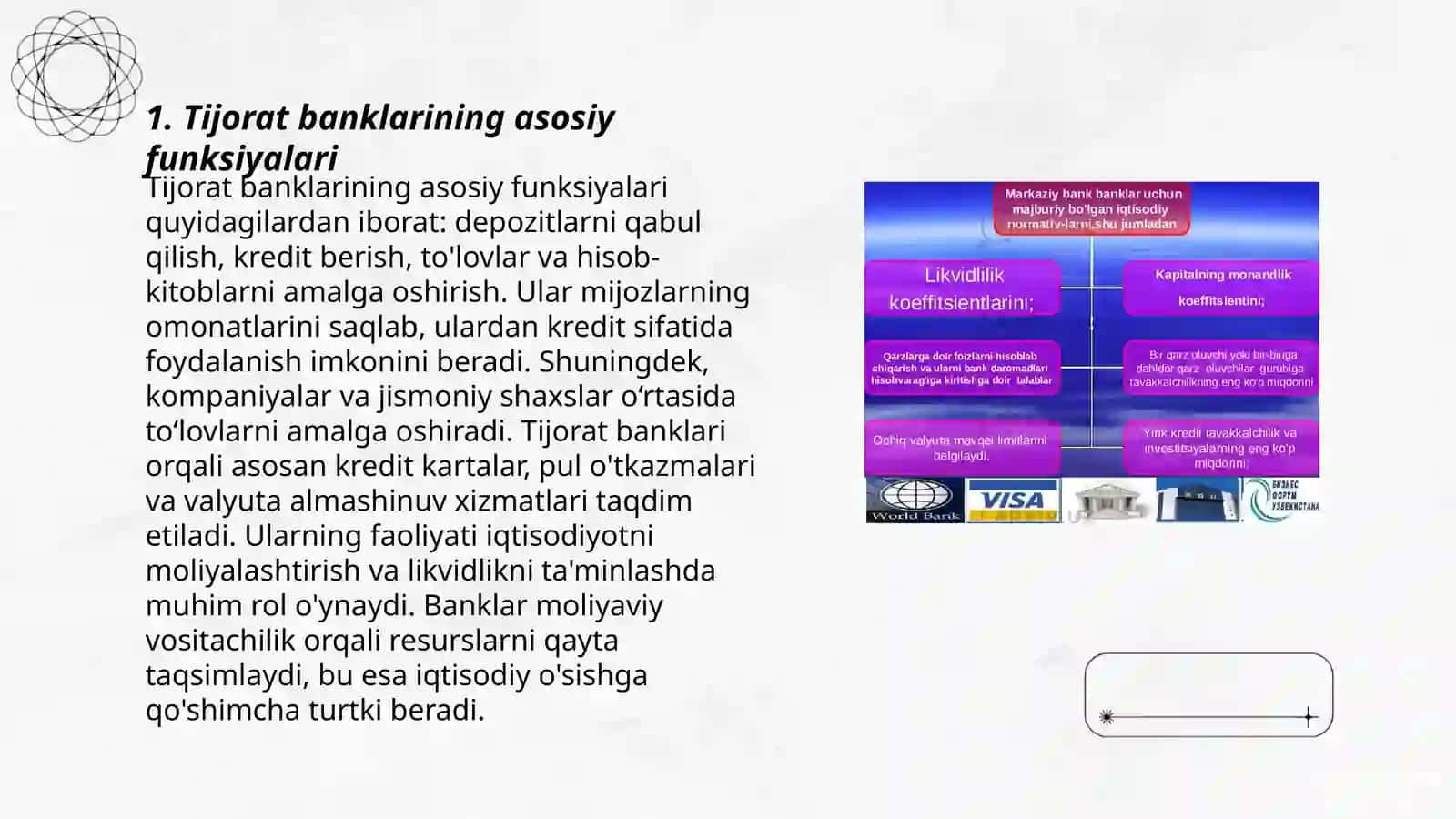 Tijorat banklari, turlari va asosiy faoliyati 3