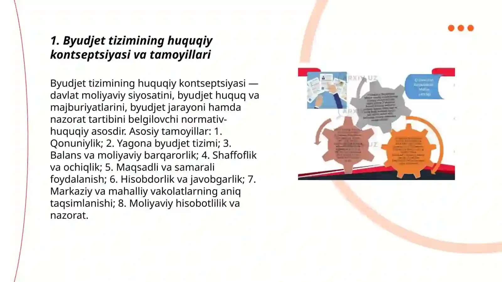 Byudjet tizimining huquqiy asoslari 3