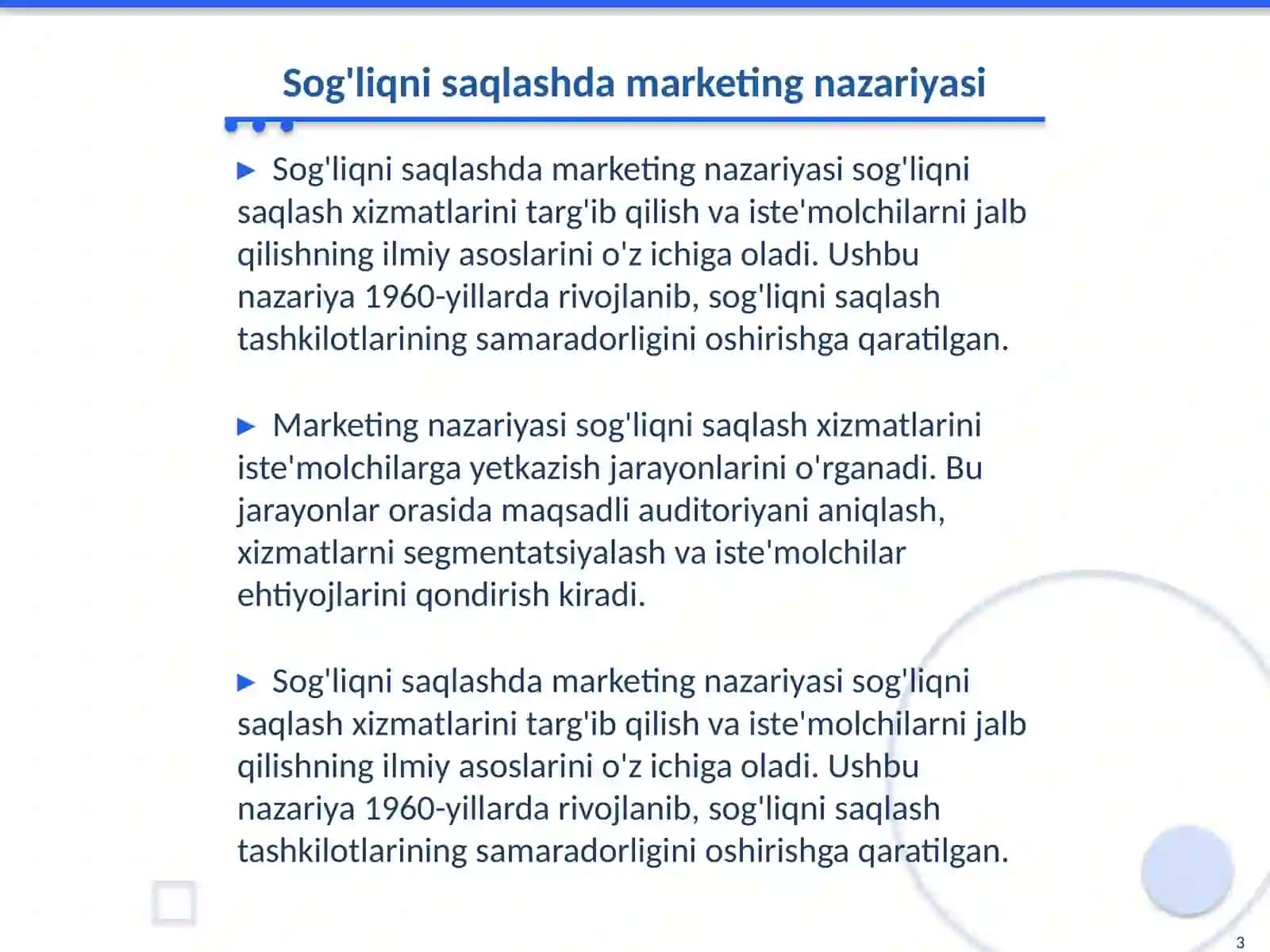 Sog'liqni saqlashda marketing 3