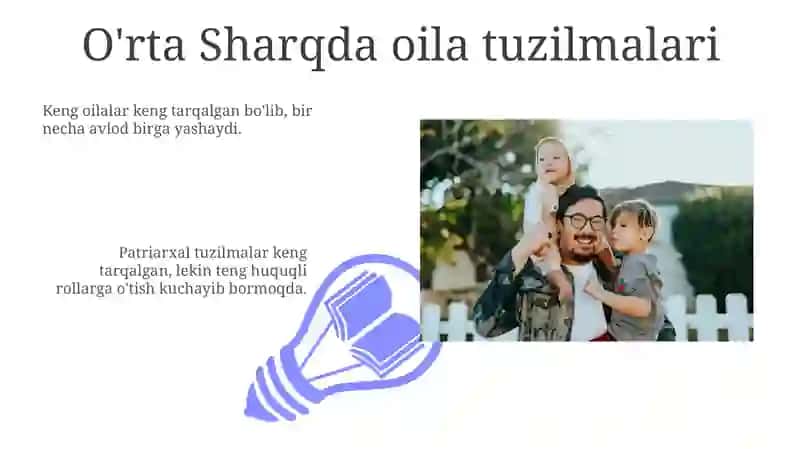 O'rta Sharqda oila tuzilmalari 3