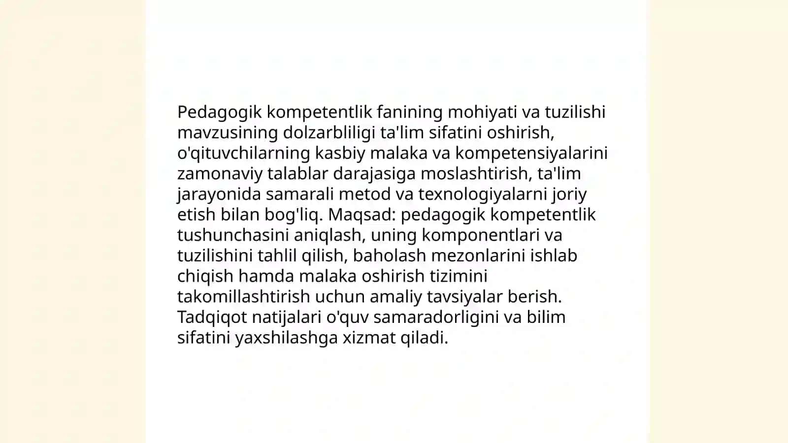 Pedagogik kompitentlik fanining mohiyati va tuzilishi 3