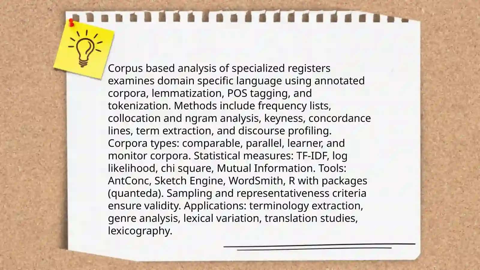 Specialized linguistic methods 3
