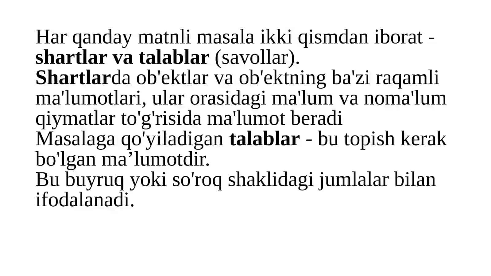 MATNLI MASALALARNI YECHISH METODIKASI 3