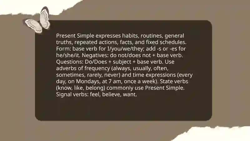 Tenses in English 3