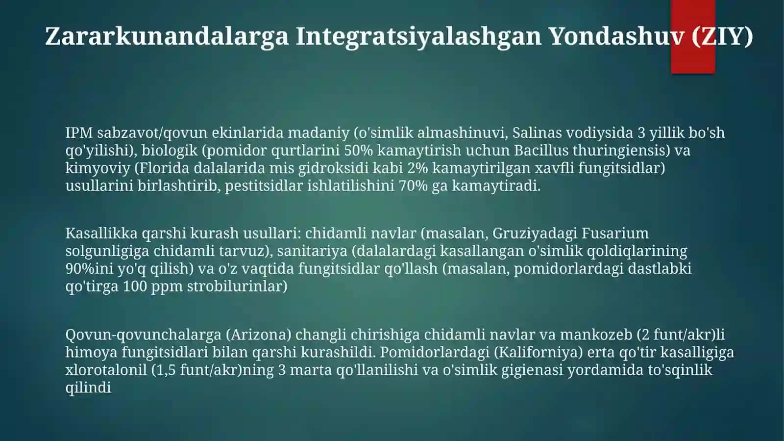 Sabzavot va poliz ekinlari kasalliklariga qarshi kurash usullari 3