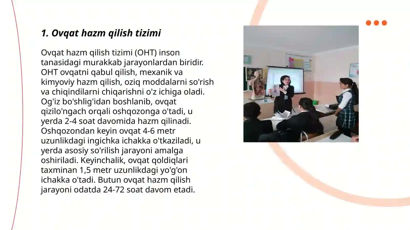 Ovqat hazm qilish tizimi (OHT) 3