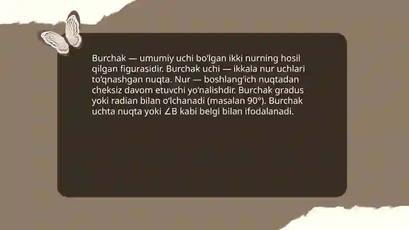 Burchaklar va ularning turlari 3