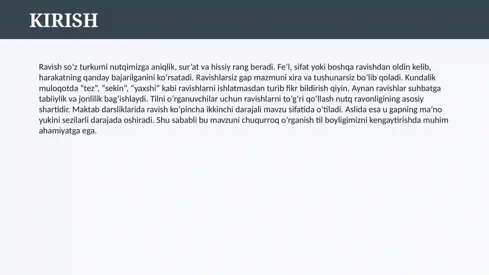 RAVISH SO'Z TURKUMI 3