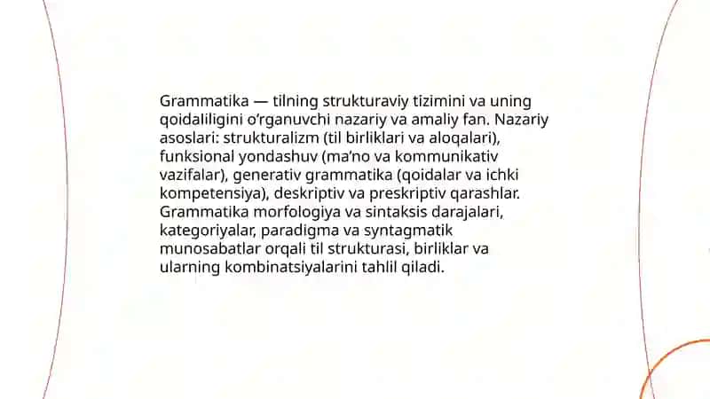 Grammatika - til strukturasini o'rganish 3