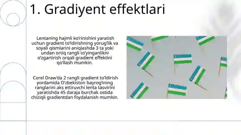 Lenta Shaklini Chizish va Ranglarni Qoʻllash 3