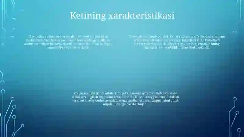 "Meni QoʻYib Yuborma" K.Isiguro 3