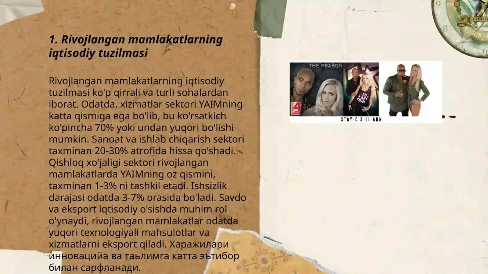 Rivojlangan mamlakatlar iqtisodiyotining oʻrni 3