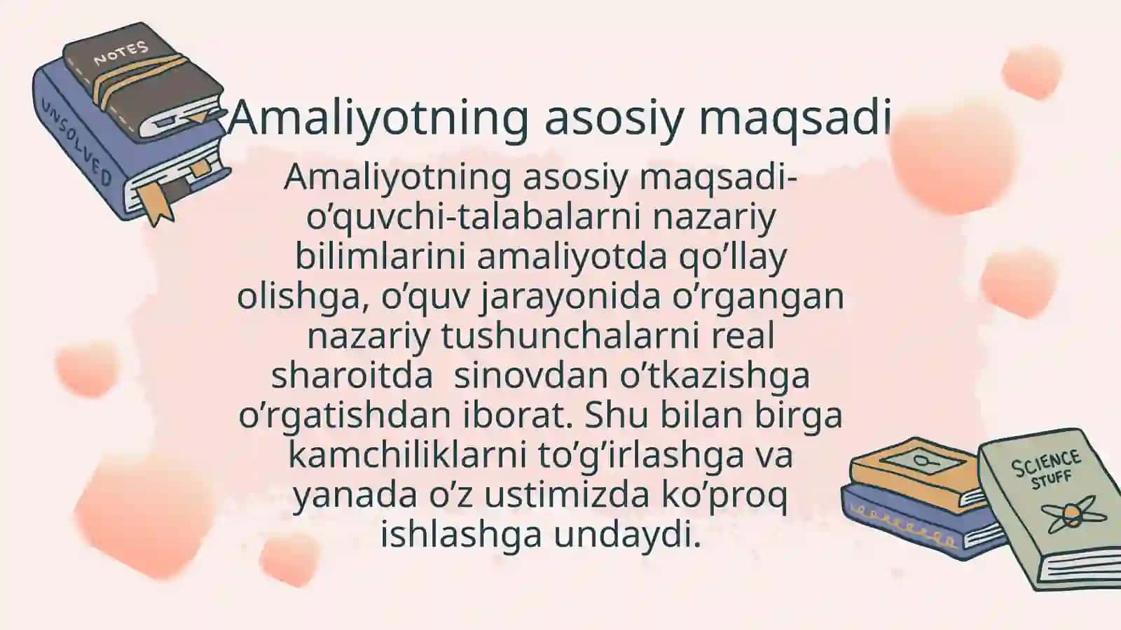 QO’QON DAVLAT ANIQ FANLAR VA MUHANDISLIK FAKULTETI MATEMATIKA YO’NALISHI 03/24 XAYRULLAYEVA SEVINCHBONUNING AMALIYOT UCHUN TAYYORLAGAN TAQDIMOTI 3