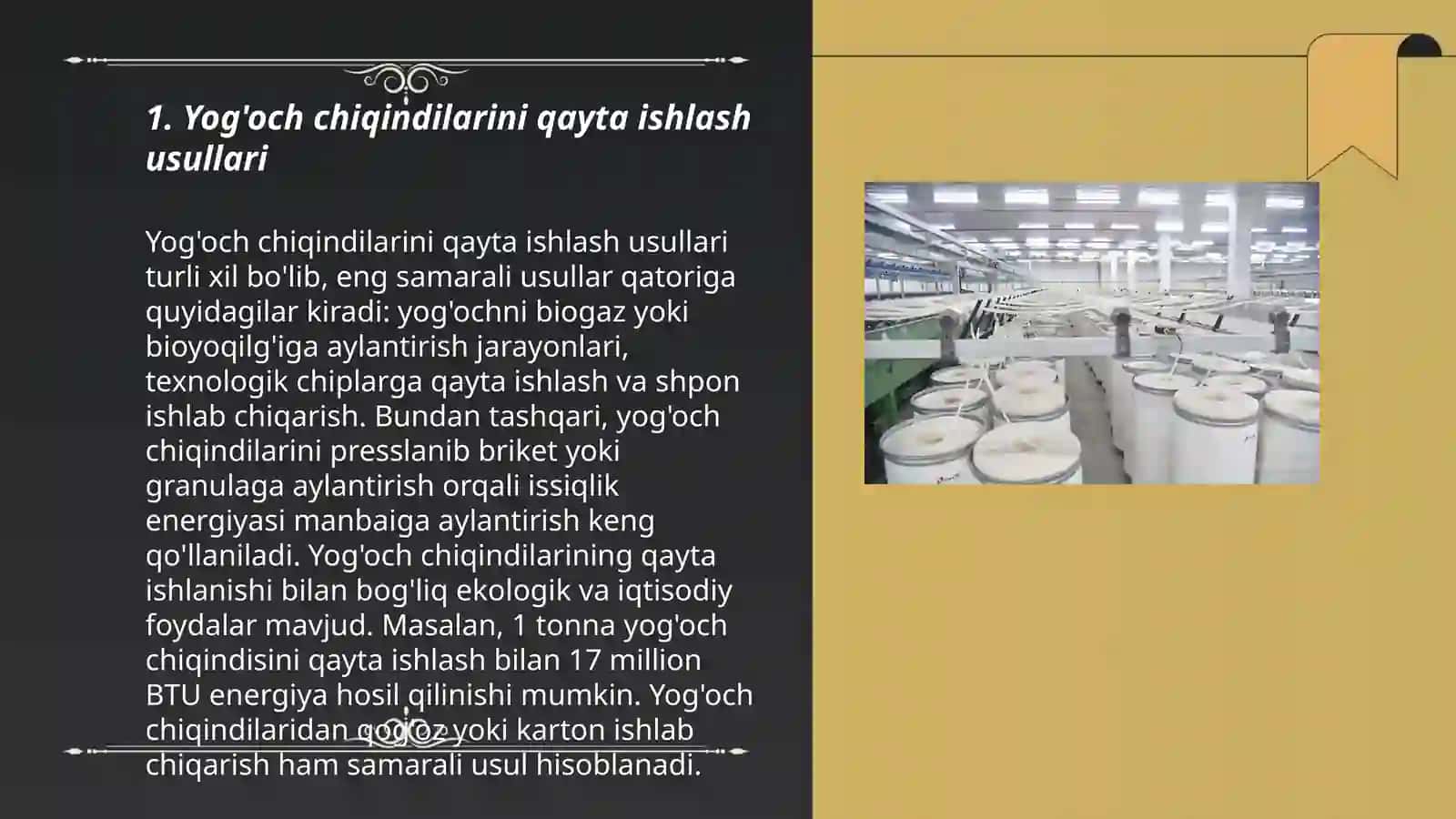 Yog'och chiqindilarini qayta ishlash usullari 3