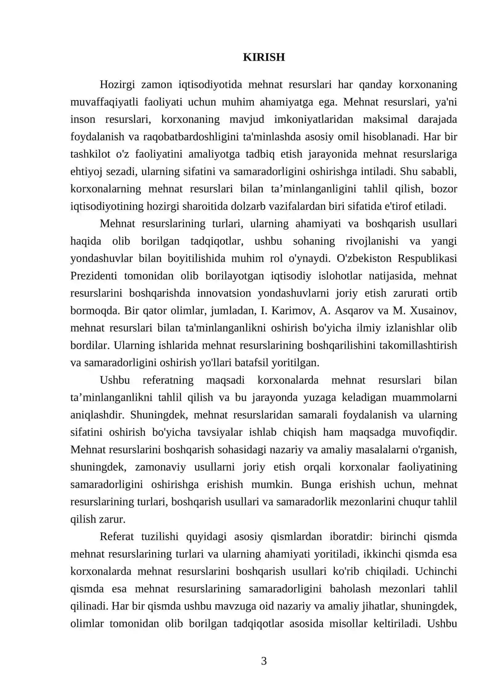 Korxonalarning mehnat resurslari bilan taʼminlanganlik tahlili 3