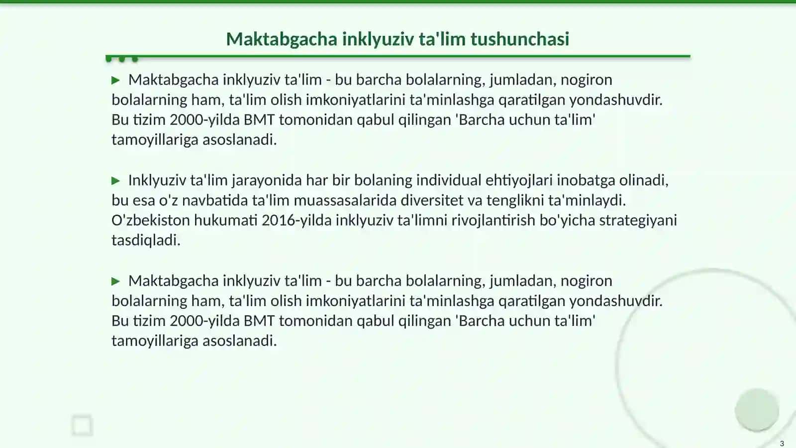 Maktabgacha inklyuziv ta'lim 3