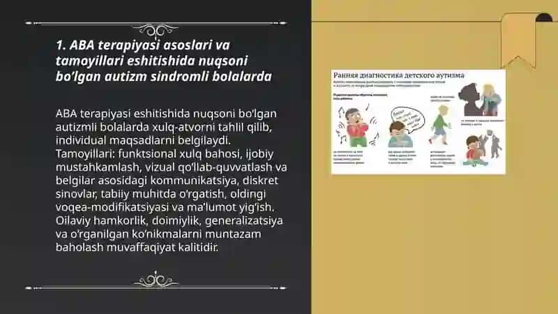 Eshitishida nuqsoni bo’lgan autizm sindromli bolalar uchun terapiyalar 3