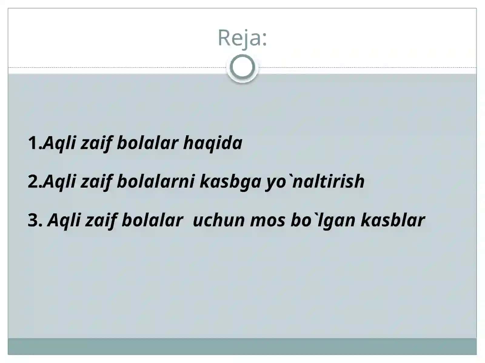Aqli zaif bolalar egallashi mumkin bo`lgan kasblar 3