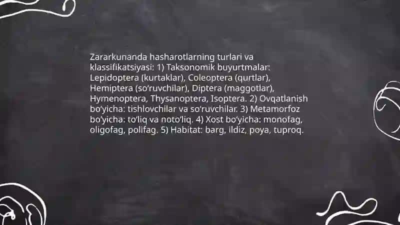 Zararkunanda hasharotlar va ularga qarshi kurash 3