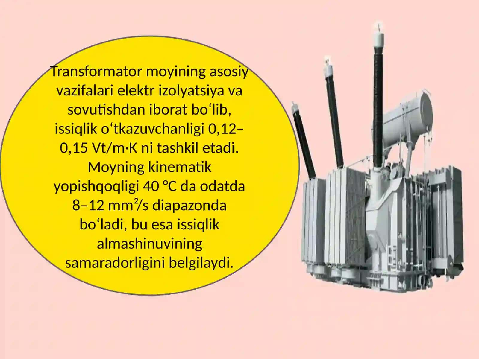 Transformator moyining elektr izolyatsion xususiyatlari va nazorat usullari 3