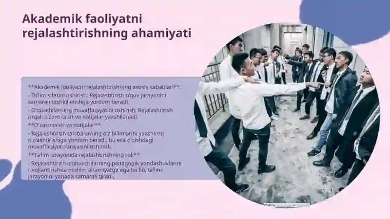 Akademik faoliyatni rejalashtirish 3