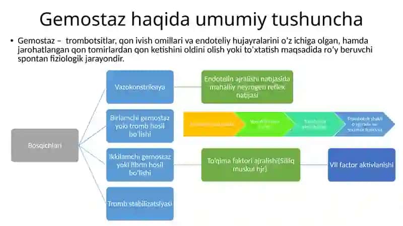 Qon quyishda koagulyatsion buzilishlar. Koagulyatsiya fiziologiyasi 3