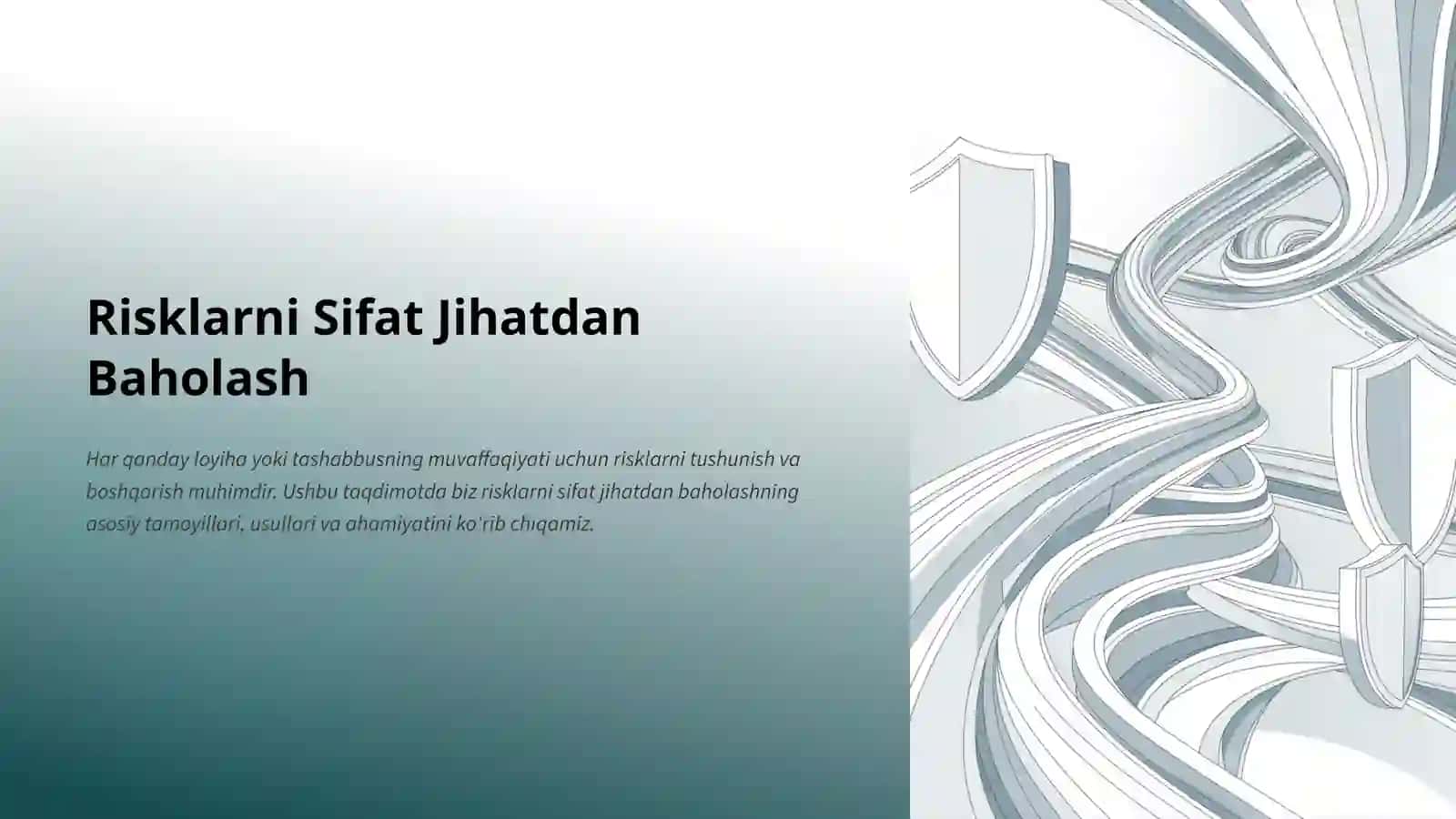 Risklarni Sifat Jihatdan Baholash Nima? 3